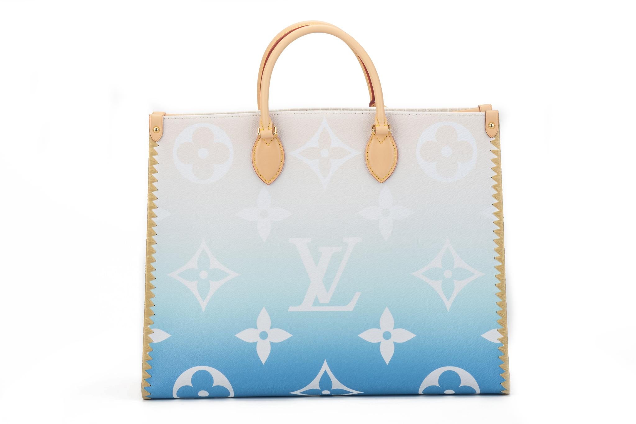 Neu Louis Vuitton 2021 On The Go Saint Tropez Tasche (Grau)