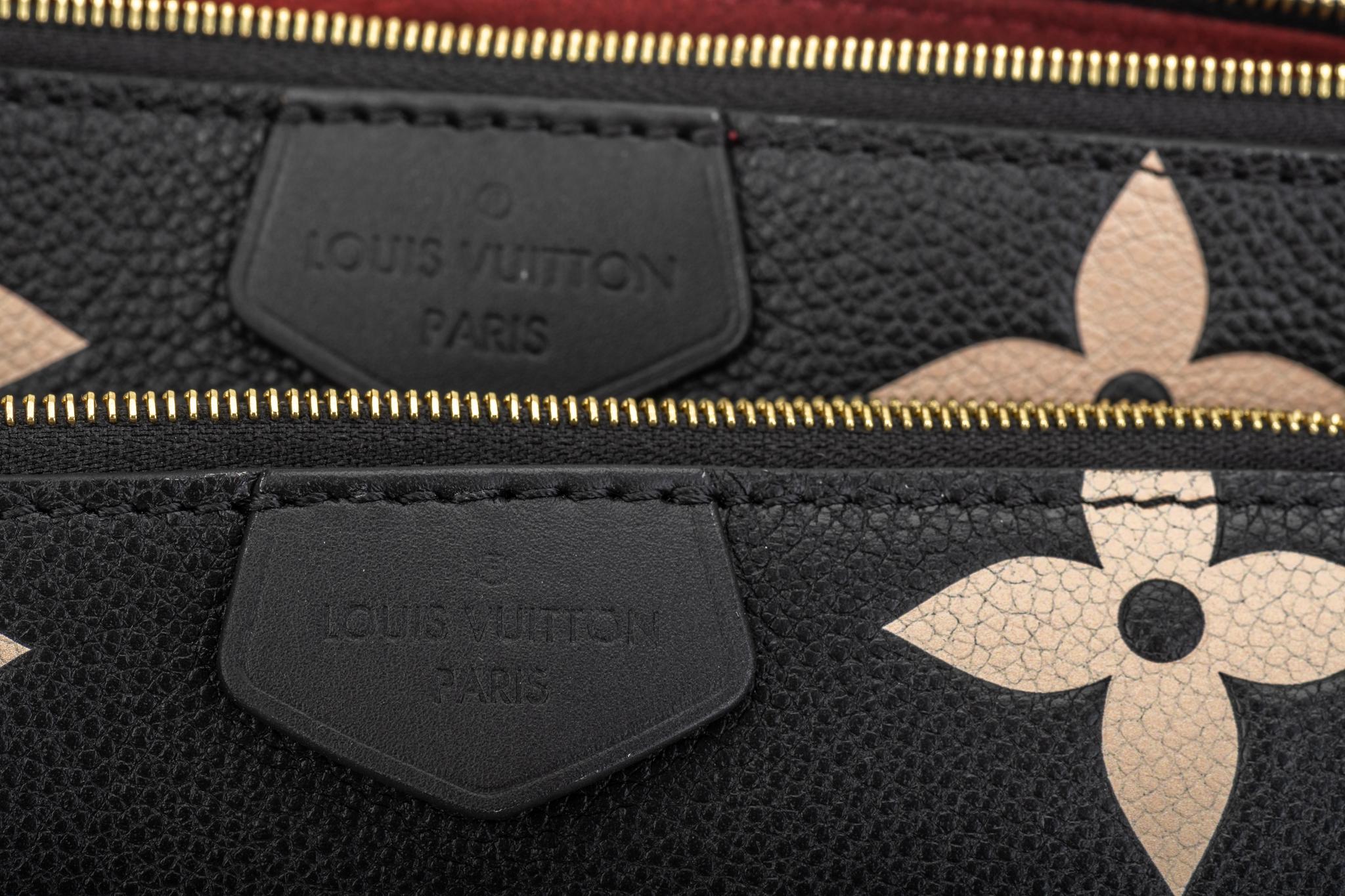 New Louis Vuitton Black Leather Multi Pochette Bag For Sale 11