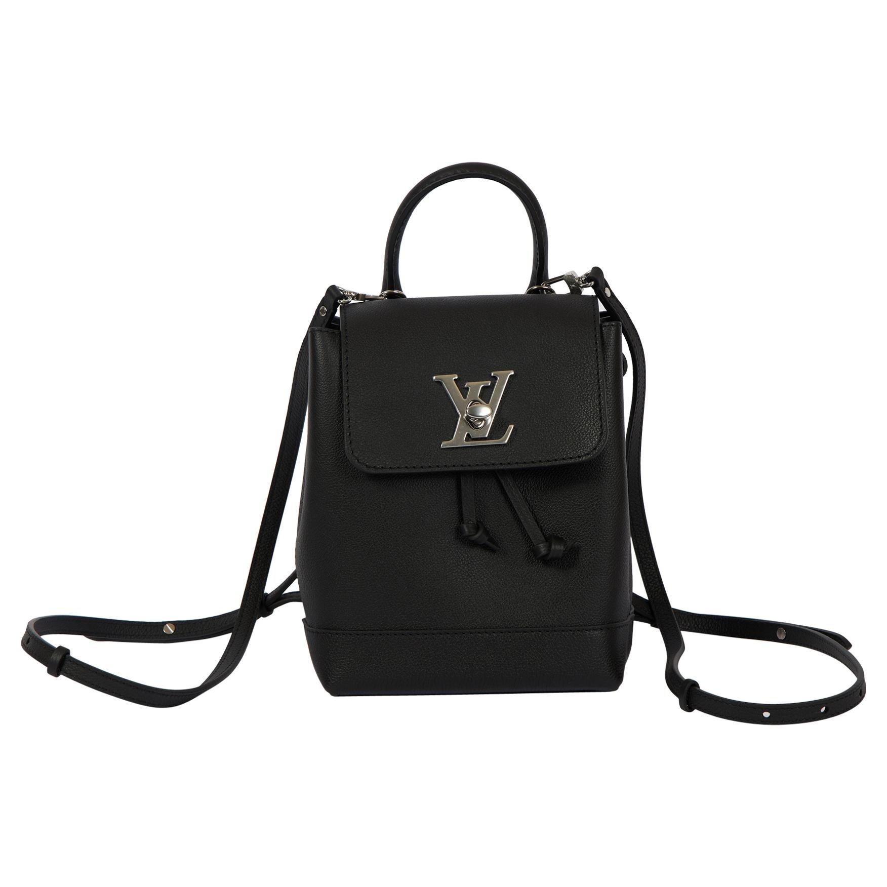 NEW Louis Vuitton Black Lockme Backpack with Box