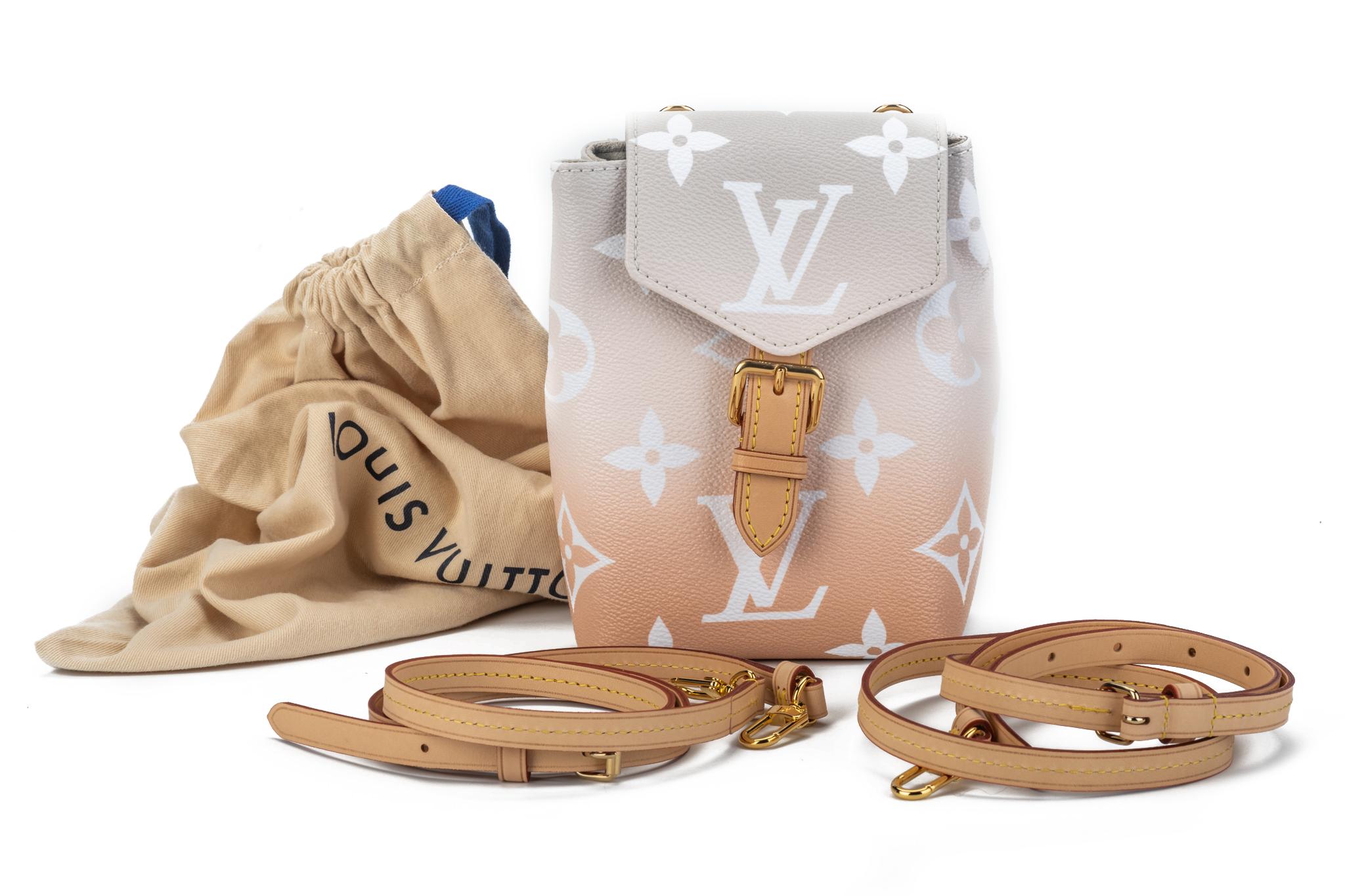 New Louis Vuitton Blush Ombre Backpack Belt Bag For Sale 12