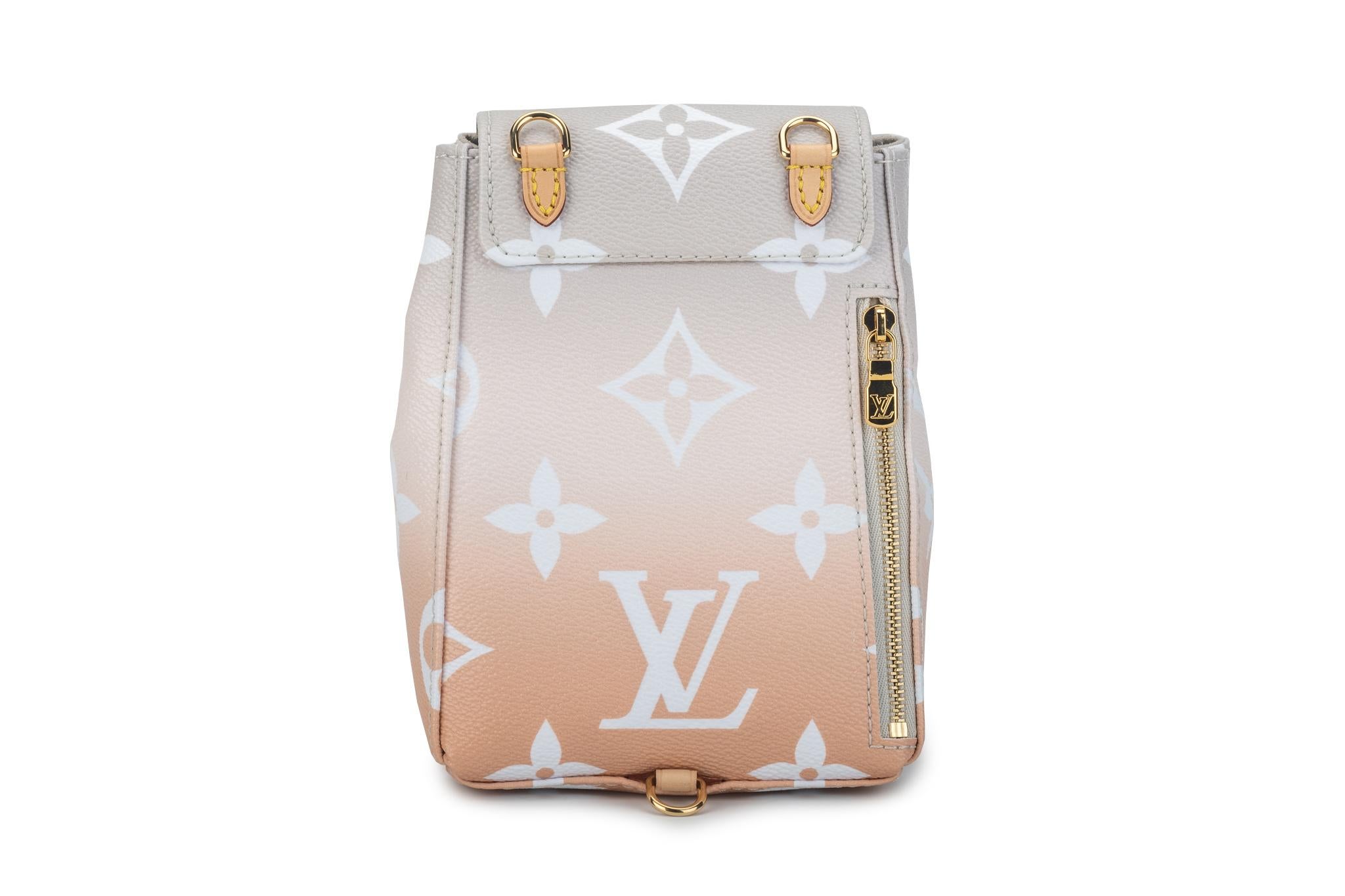 New Louis Vuitton Blush Ombre Backpack Belt Bag For Sale 2