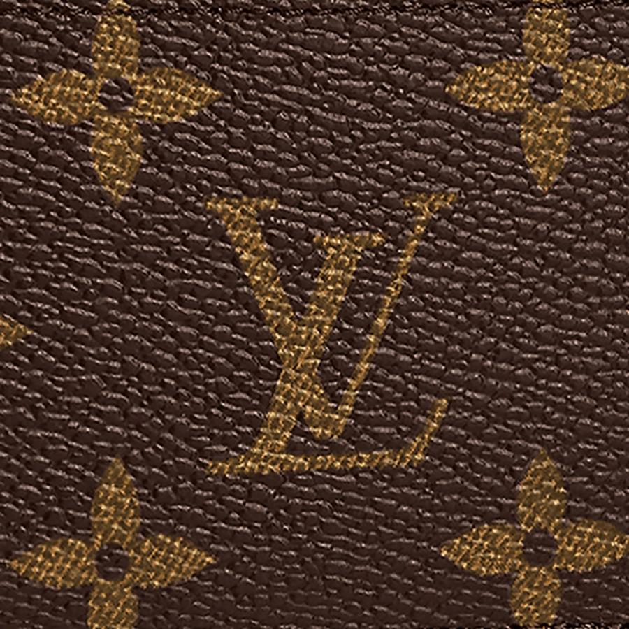 NEW Louis Vuitton Brown Fuchsia Pink Monogram Coated Canvas Cardholder Card Hold For Sale 3