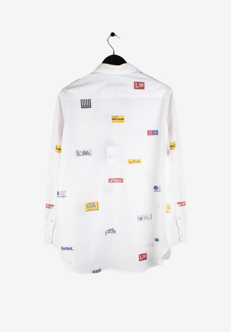 New Louis Vuitton ButtonUp Men Shirt Size Large S081 For Sale at 1stDibs