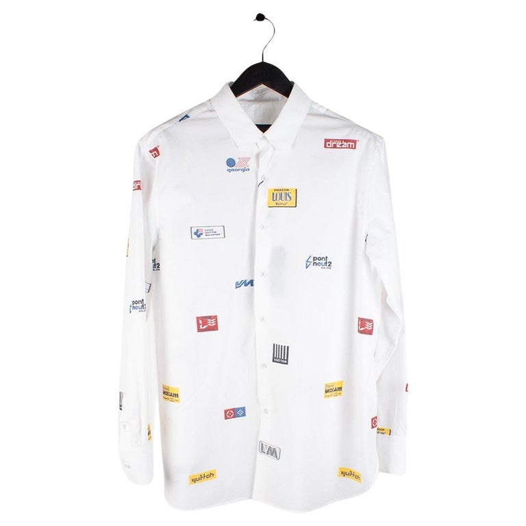 New Louis Vuitton ButtonUp Men Shirt Size Large S081 For Sale at 1stDibs