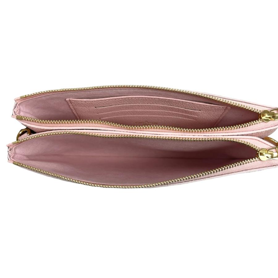 NEU Louis Vuitton Empreinte Umhängetasche mit doppeltem Reißverschluss und Monogramm in Candy Pink im Angebot 7