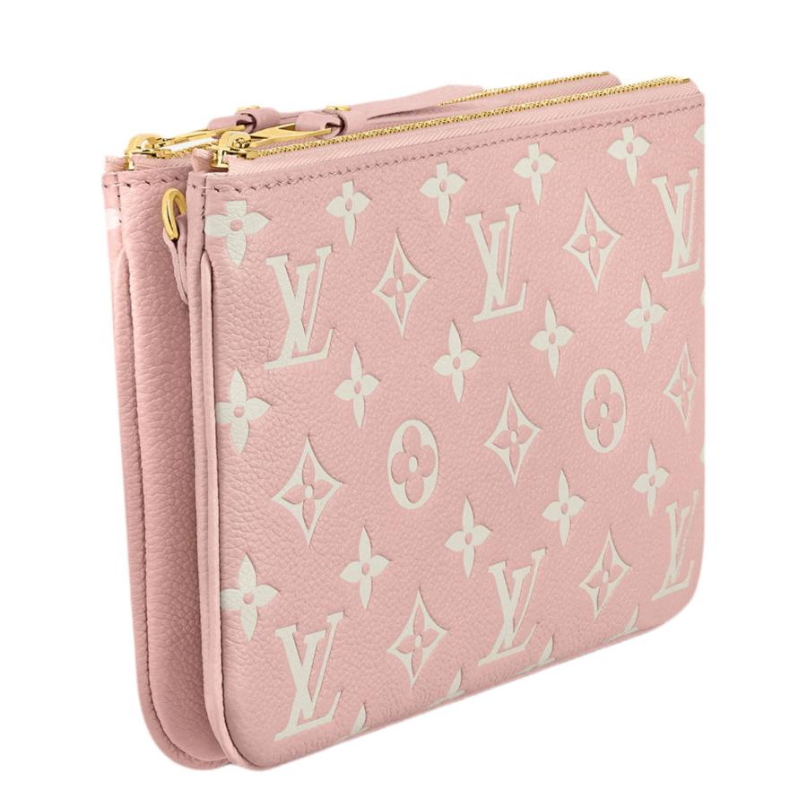 NEU Louis Vuitton Empreinte Umhängetasche mit doppeltem Reißverschluss und Monogramm in Candy Pink im Zustand „Neu“ im Angebot in San Marcos, CA