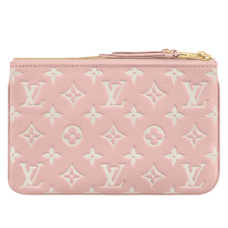 NEU Louis Vuitton Empreinte Umhängetasche mit doppeltem Reißverschluss und Monogramm in Candy Pink Damen im Angebot