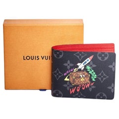 Portefeuille multiple Louis Vuitton en toile par Abloh