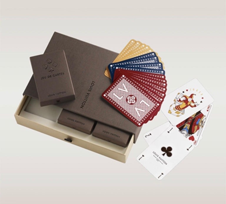 NEW Louis Vuitton Card Deck Bridge Game Cards 3 Sets at 1stDibs louis vuitton set