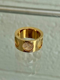 New Louis Vuitton Empreinte 18k Gold Diamond Ring