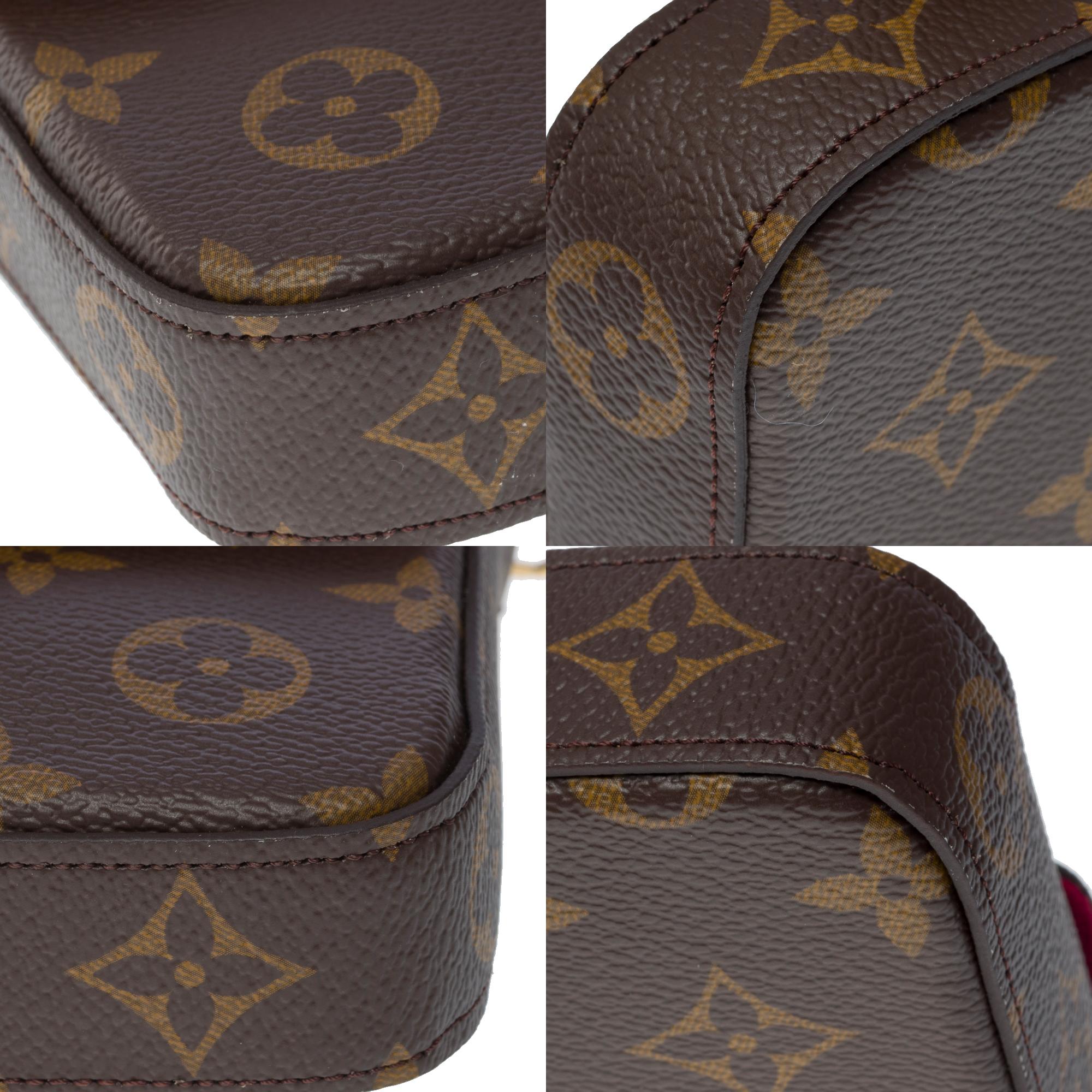 New Louis Vuitton Felicie Pochette shoulder bag in Brown Monogram Canvas, GHW 5