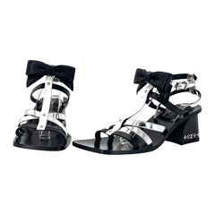 NEW Louis Vuitton Fornasetti 2021 LV Monogrammed Bow Block Heel Sandals 35.5 NEW Louis Vuitton Fornasetti 2021 LV Monogrammed Bow Block Heel Sandals 35.5