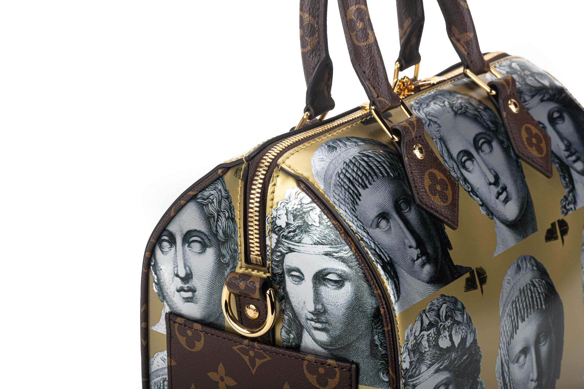 New Louis Vuitton Fornasetti Speedy 25 Bandouliere Bag with Box For Sale 3