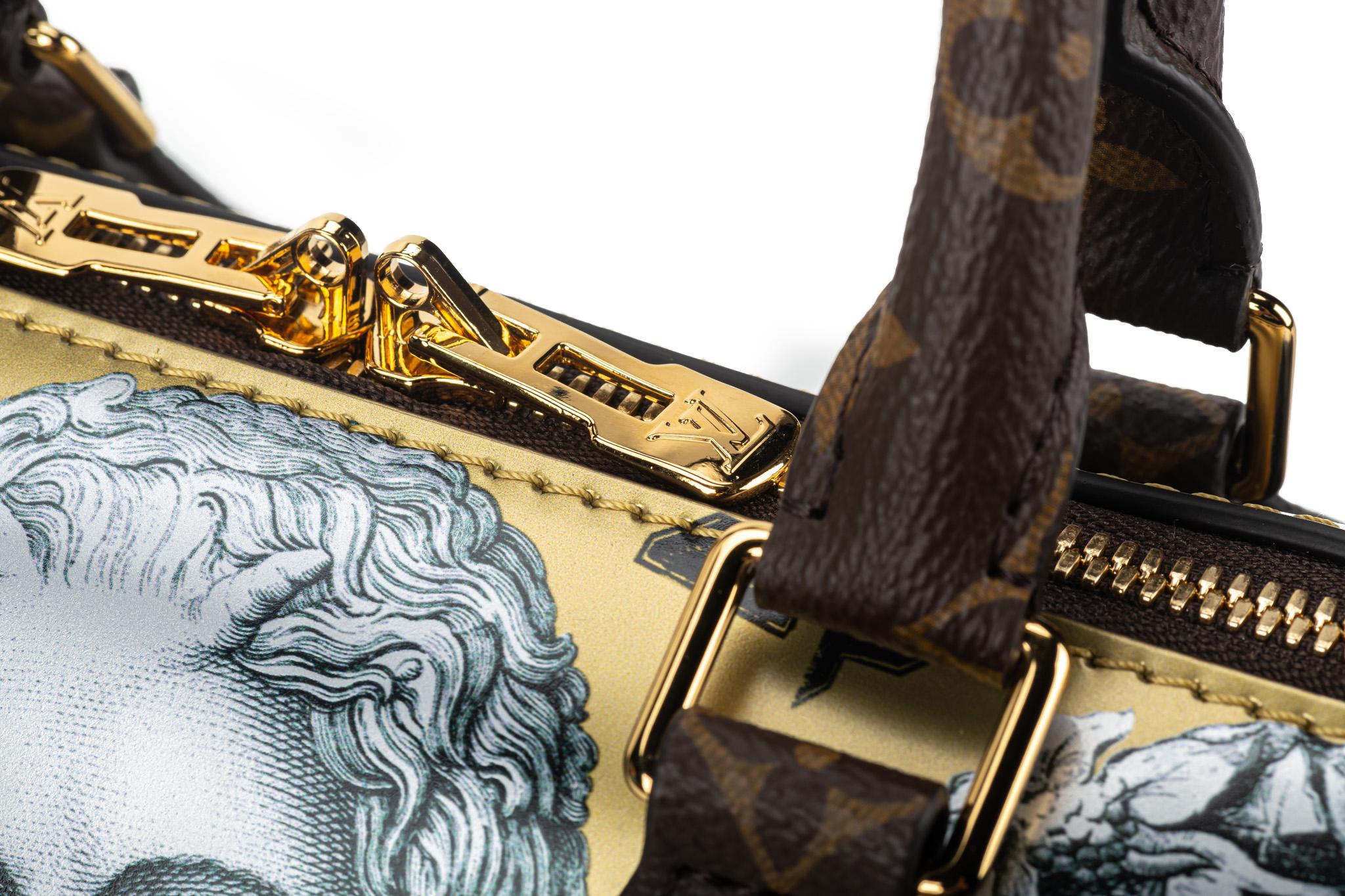 New Louis Vuitton Fornasetti Speedy 25 Bandouliere Bag with Box For Sale 8