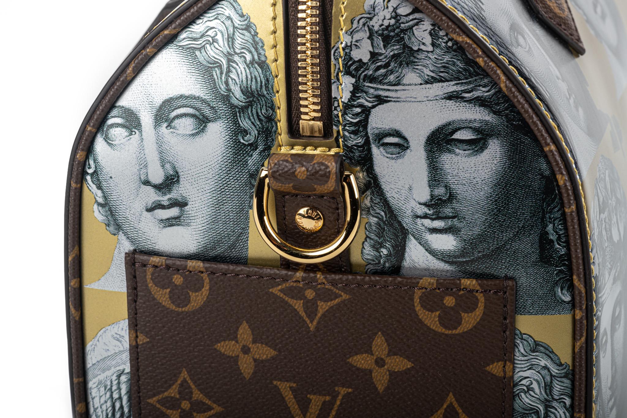 New Louis Vuitton Fornasetti Speedy 25 Bandouliere Bag with Box 7
