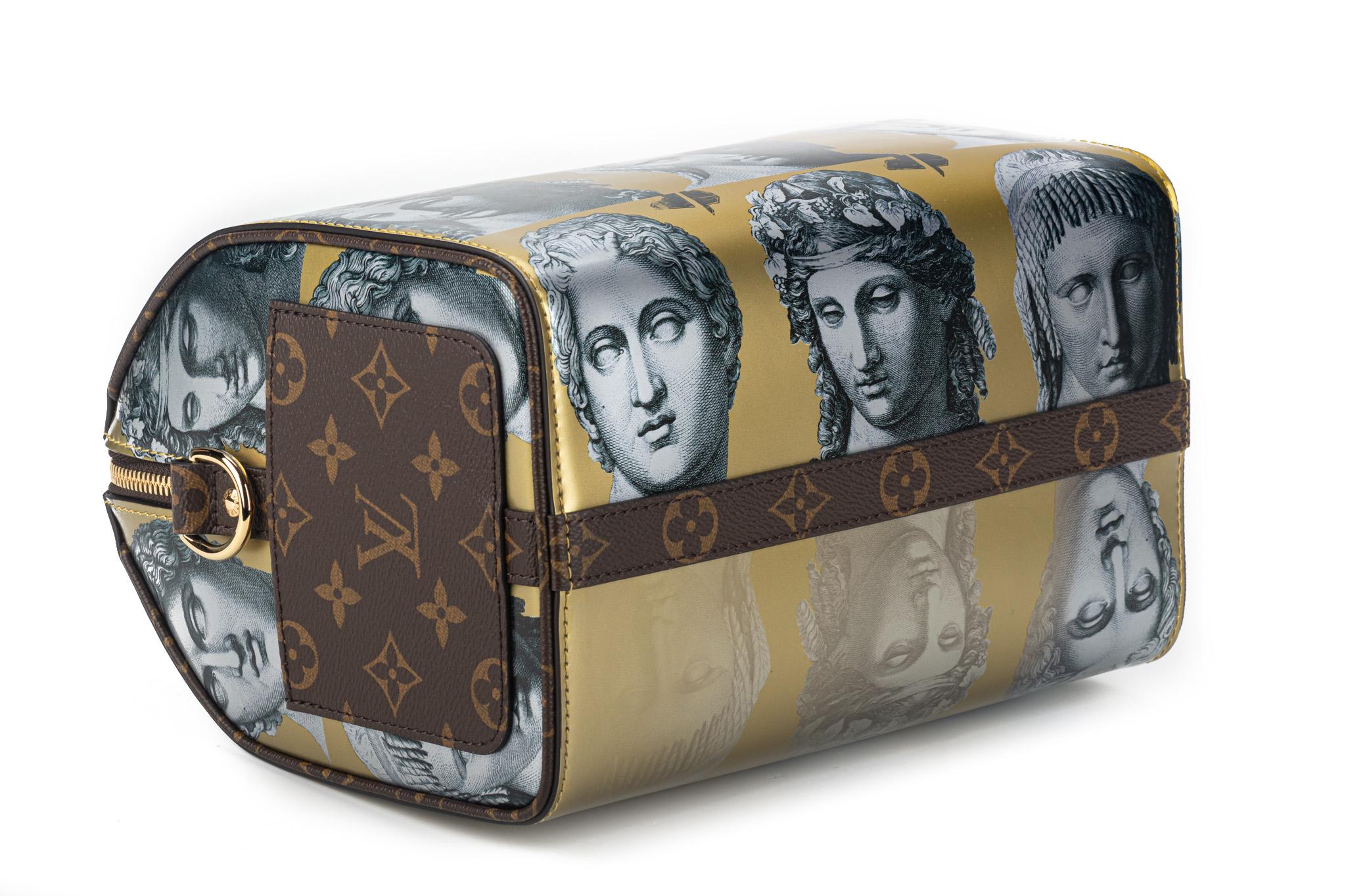 New Louis Vuitton Fornasetti Speedy 25 Bandouliere Bag with Box For Sale 4