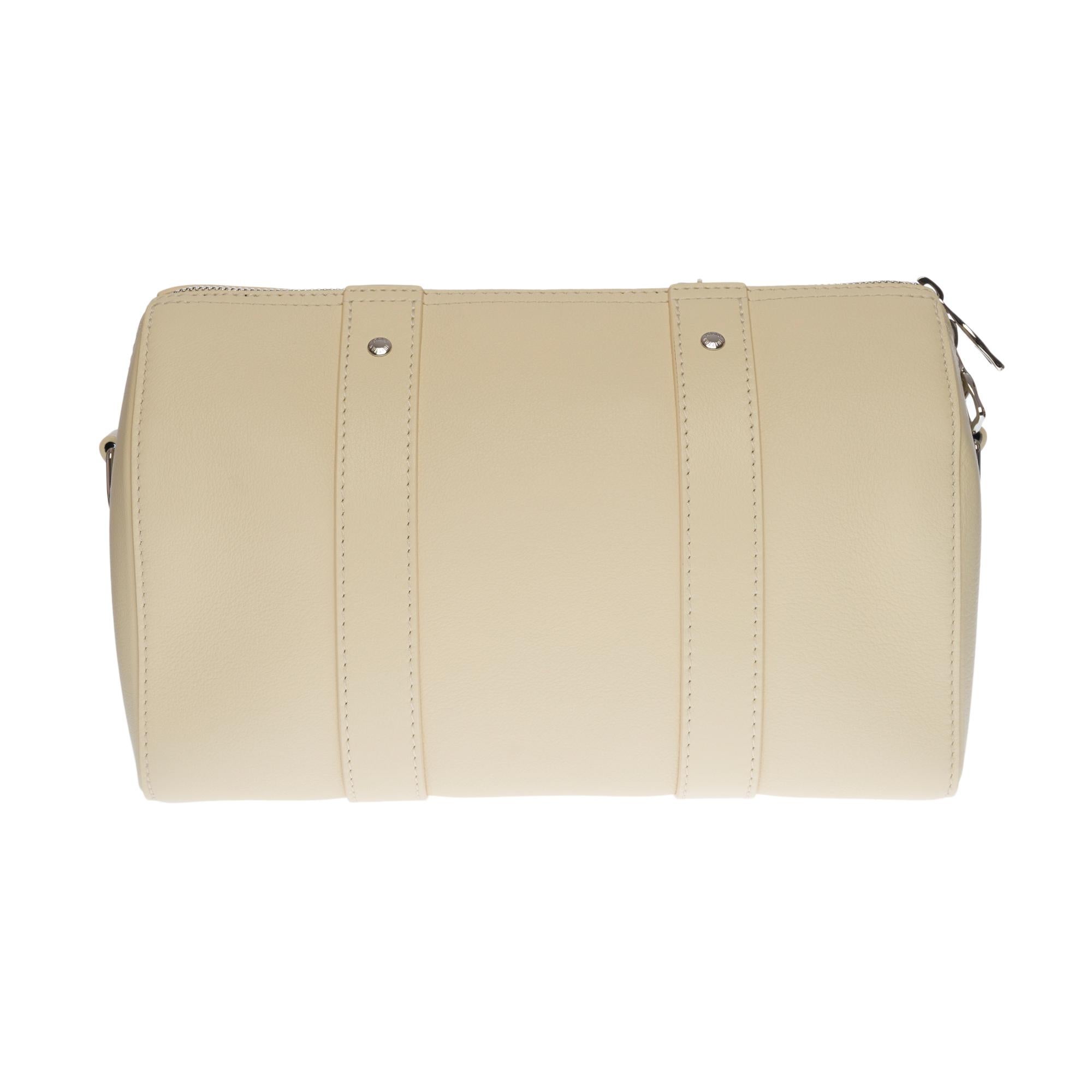 Beige New-Louis Vuitton FW 2022 by Virgil Abloh- City Keepall in beige calf leather For Sale