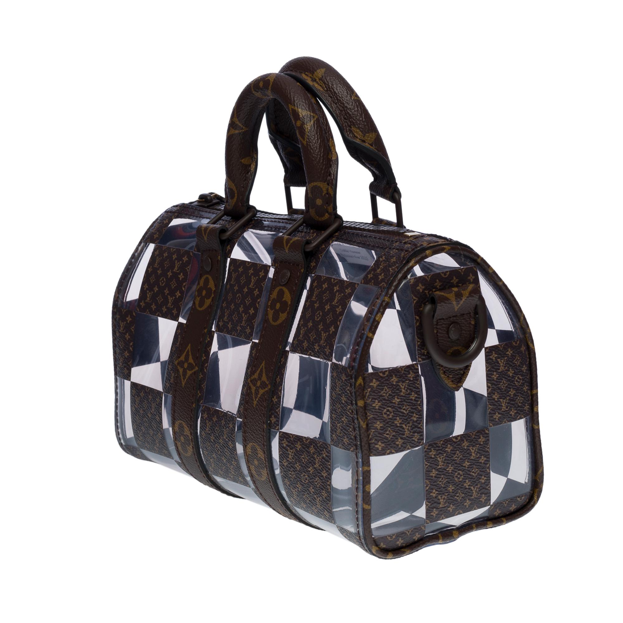 NEW-Louis Vuitton FW 2022 Chess keepall 25 strap Virgil Abloh in canvas and PVC 1