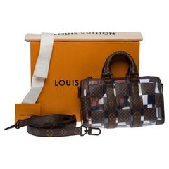 NEW-Louis Vuitton FW 2022 Chess keepall 25 strap Virgil Abloh in canvas and  PVC