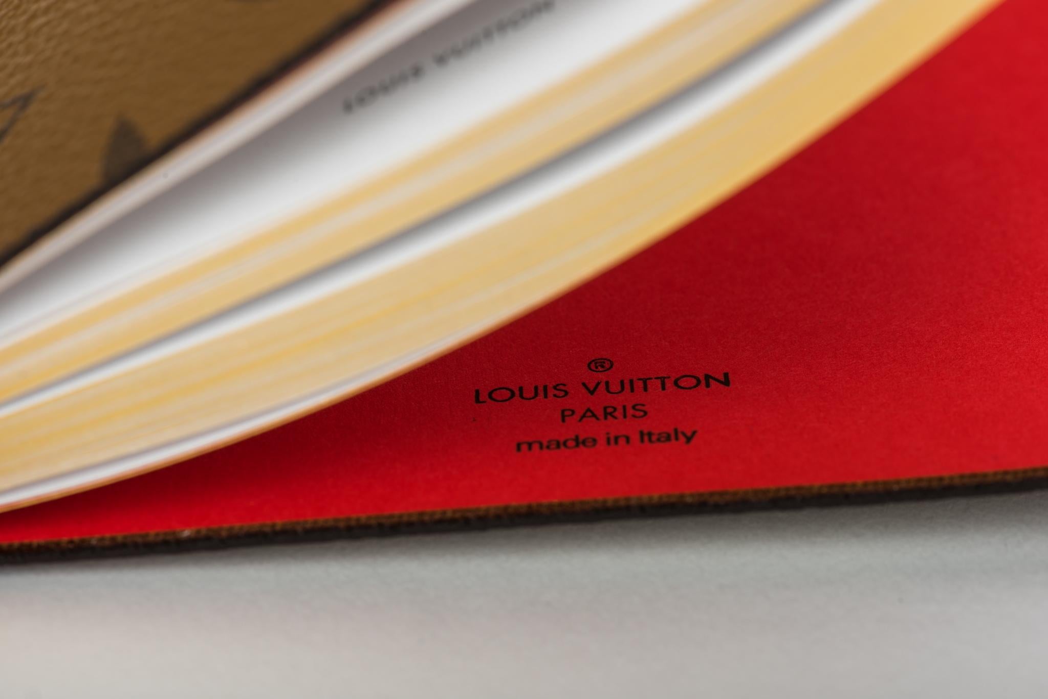 Brown New Louis Vuitton Kabuki Stickers Notebook