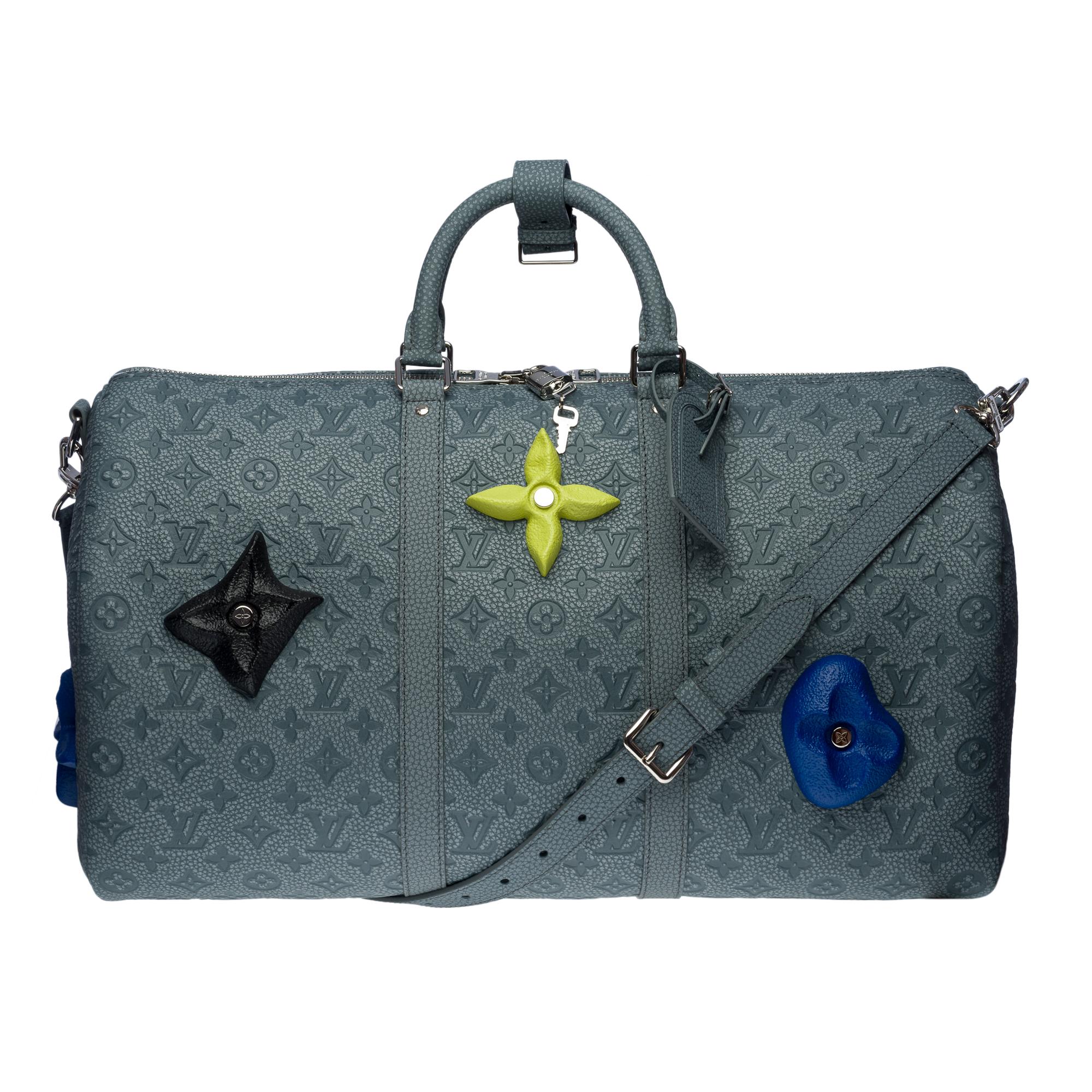 New Louis Vuitton Blue White Monogram Speedy 20 Bag NWT 100% Authentic Rare  2022