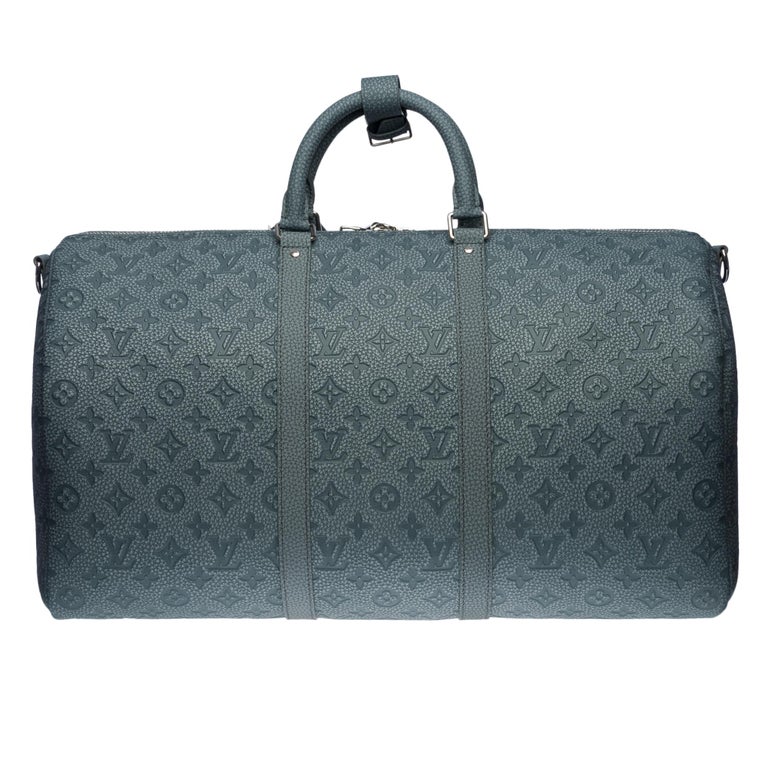 NEW-Louis Vuitton keepall 50 strap Travel bag Spray in Pink/Blue / Virgil  Abloh at 1stDibs