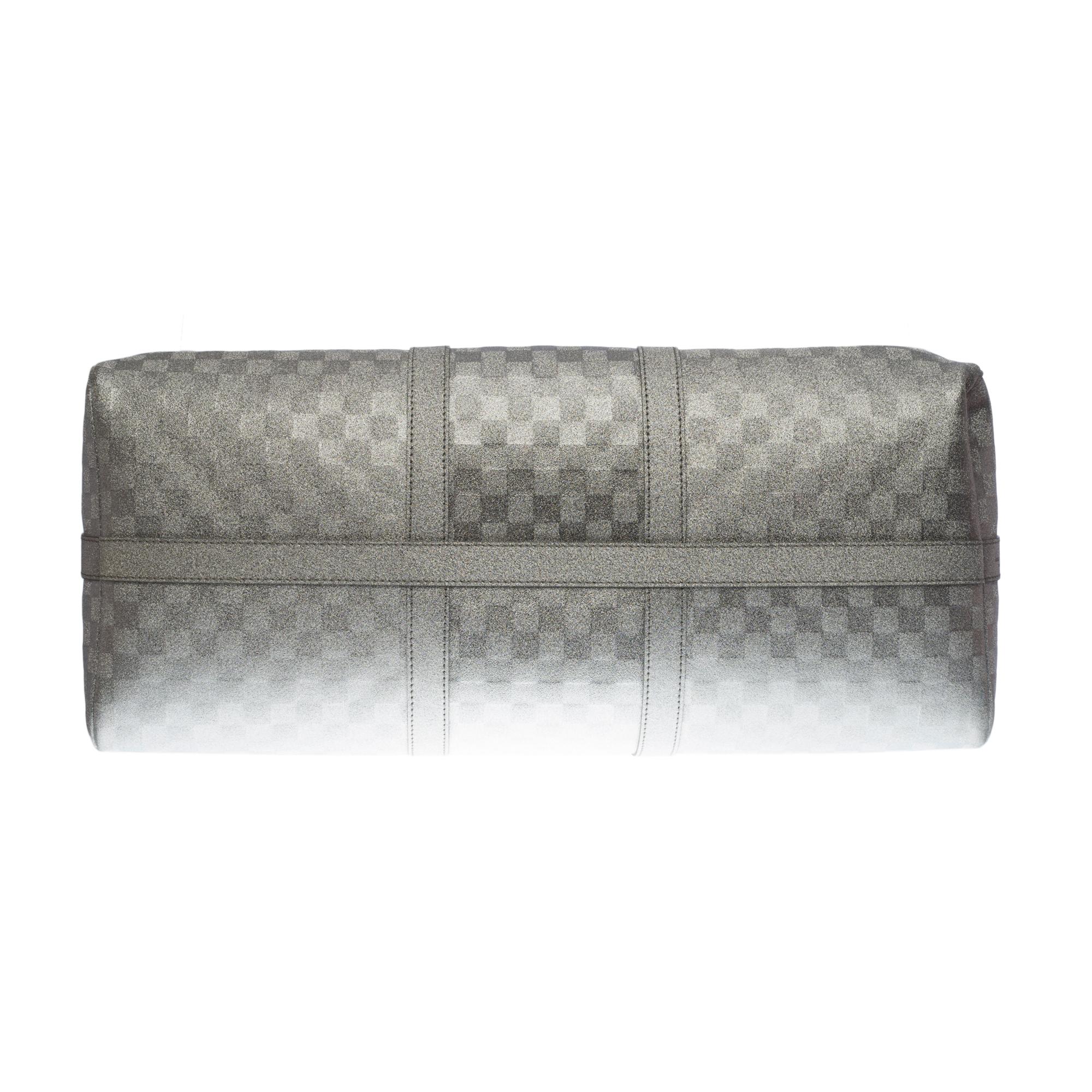 Women's or Men's NEW-Louis Vuitton keepall 50 strap Travel bag Glitter silver by virgil Abloh