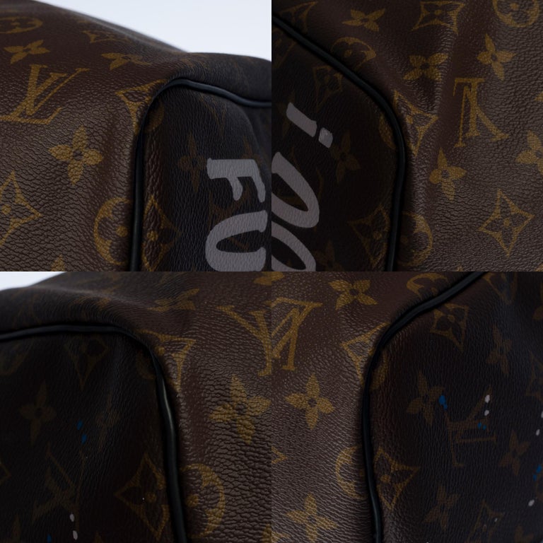 New Customized Louis Vuitton Keepall 55 Macassar 