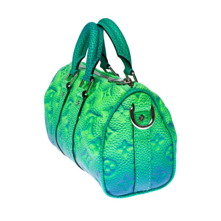 Cloth travel bag Louis Vuitton x Supreme Green in Cloth - 31212963