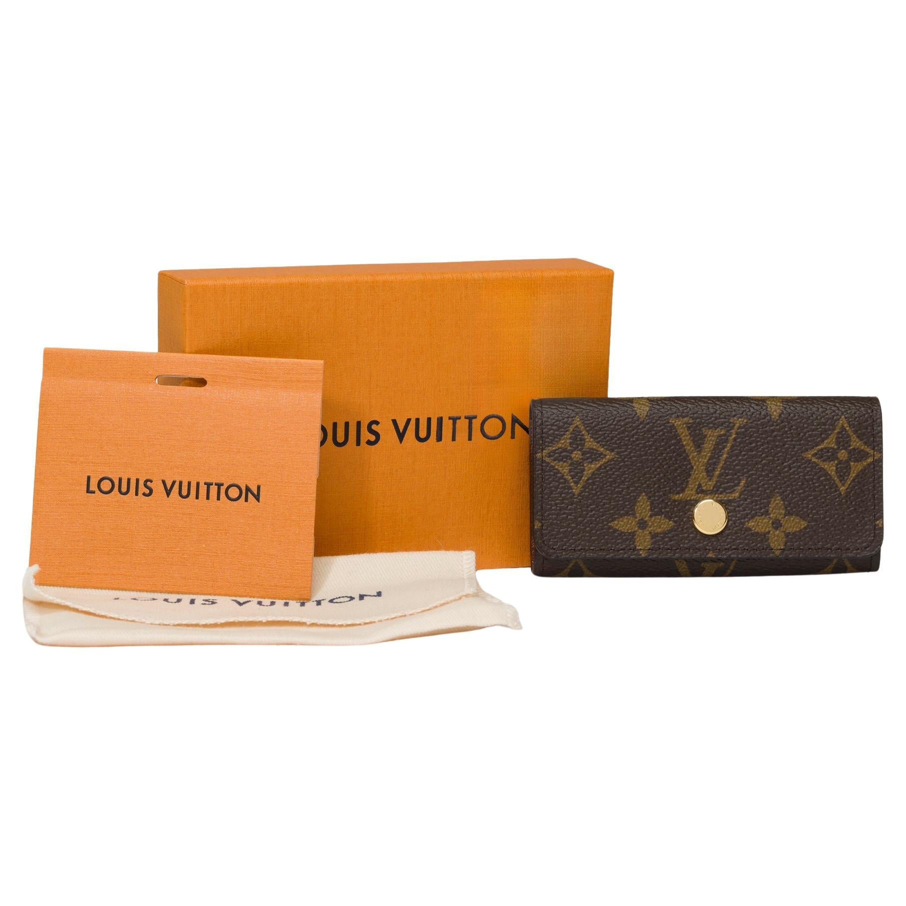 Nouveau Porte-clés Louis Vuitton en toile monogramme marron, GHW en vente