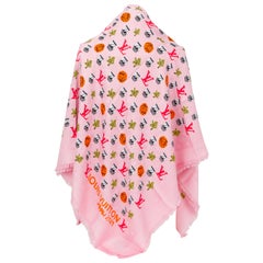 Used New Louis Vuitton Limited Edition Bubble Pink Shawl