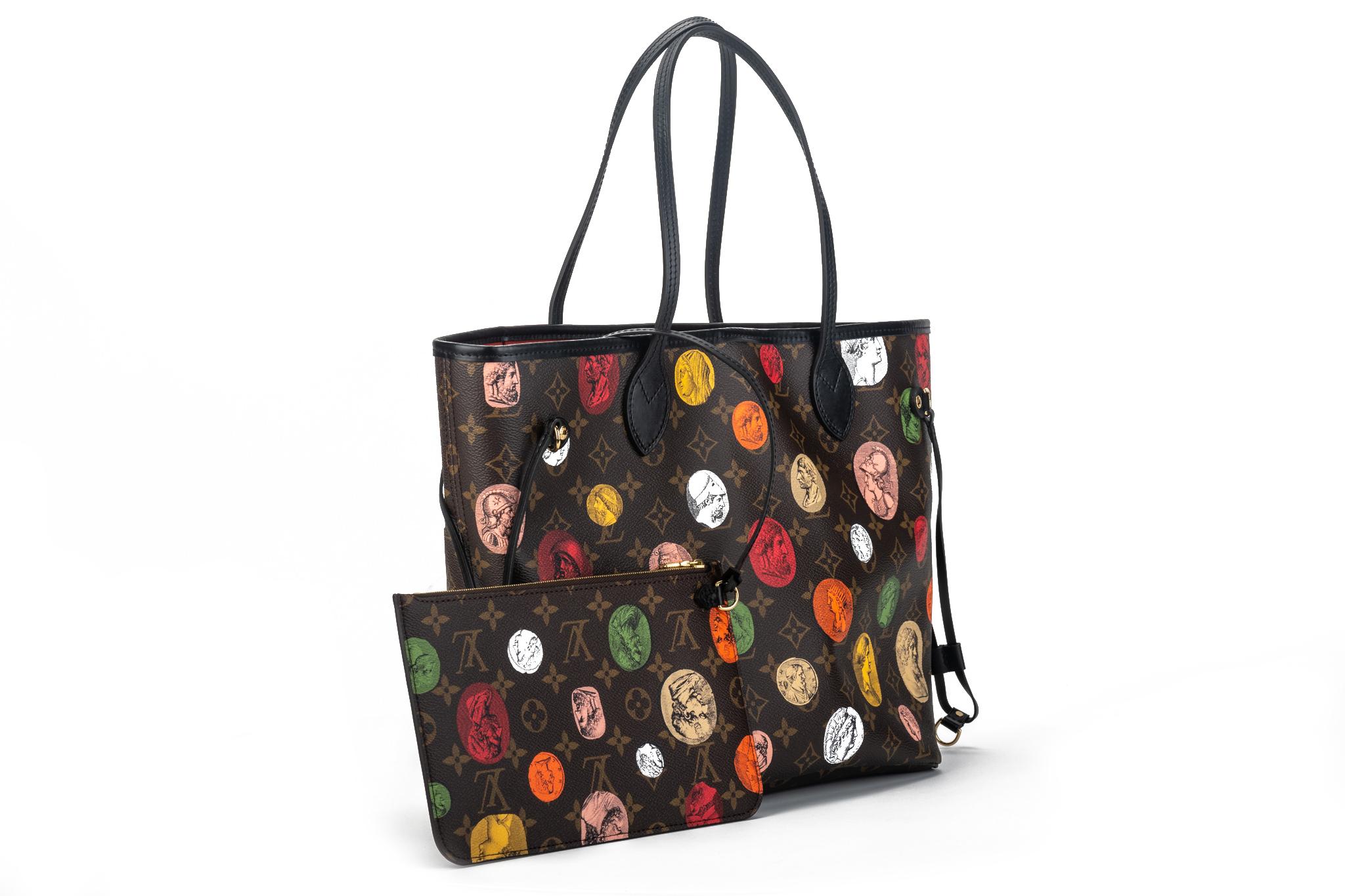 New Louis Vuitton Limited Edition  Fornasetti Neverfull Tote Bag in Box For Sale 2