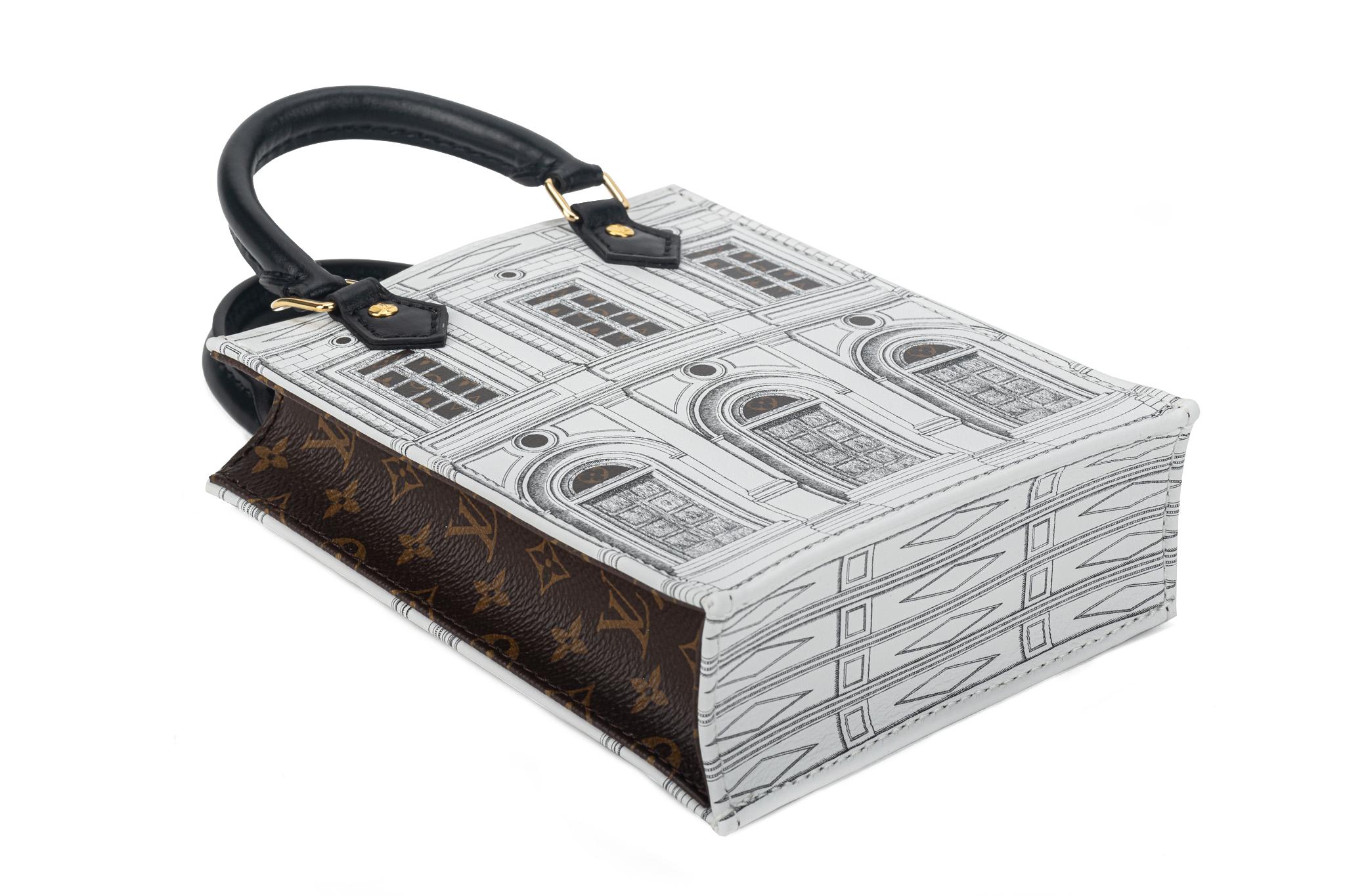 Women's New Louis Vuitton Limited Edition Fornasetti Sac Plat Bag For Sale