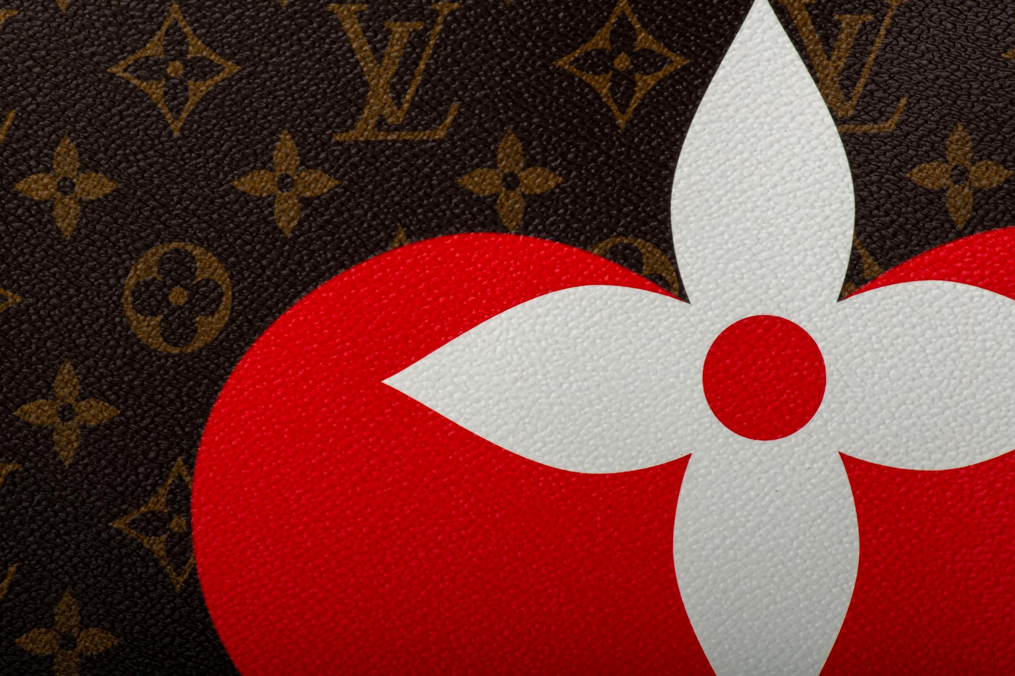 Black New  Louis Vuitton Limited Edition Heart Monogram Clutch Bag For Sale
