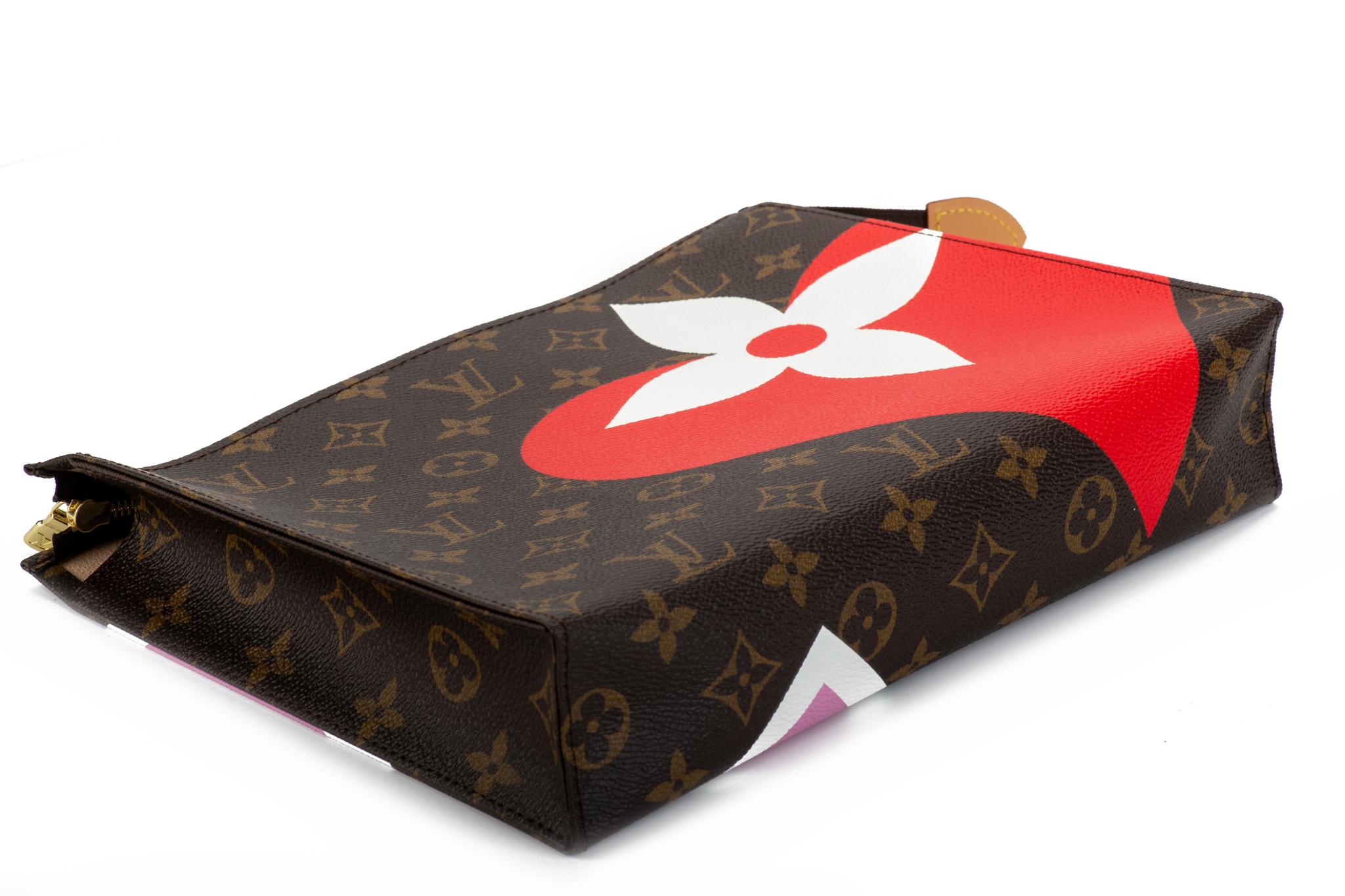 Women's or Men's New  Louis Vuitton Limited Edition Heart Monogram Clutch Bag For Sale