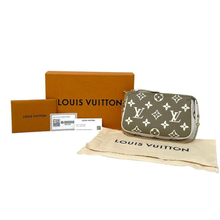 NEW Louis Vuitton LV Monogram Empreinte Leather Mini Pochette Accessories Clutch 13