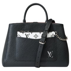 New Louis Vuitton Marelle MM handbag strap in black epi leather, GHW
