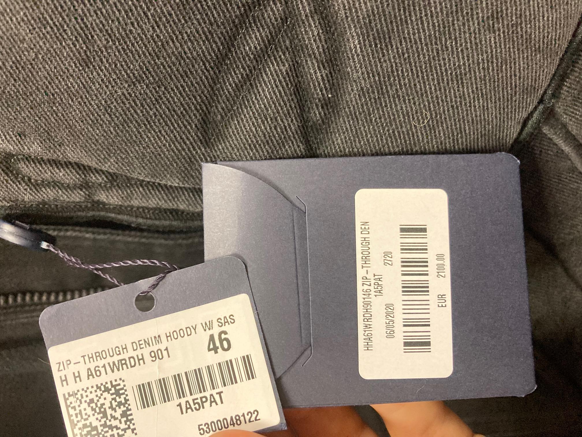 Bomber à capuche en jean Louis Vuitton pour homme, Taille 46IT(M/L) en vente 3