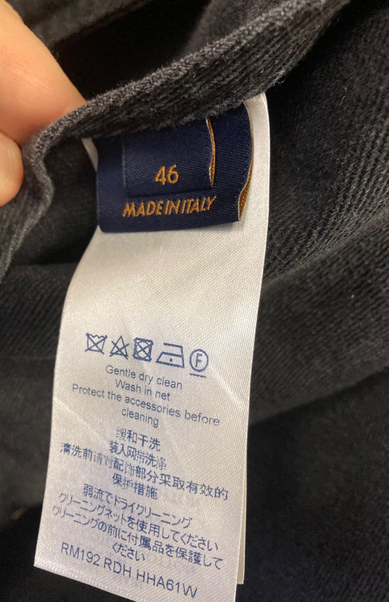 Bomber à capuche en jean Louis Vuitton pour homme, Taille 46IT(M/L) en vente 4