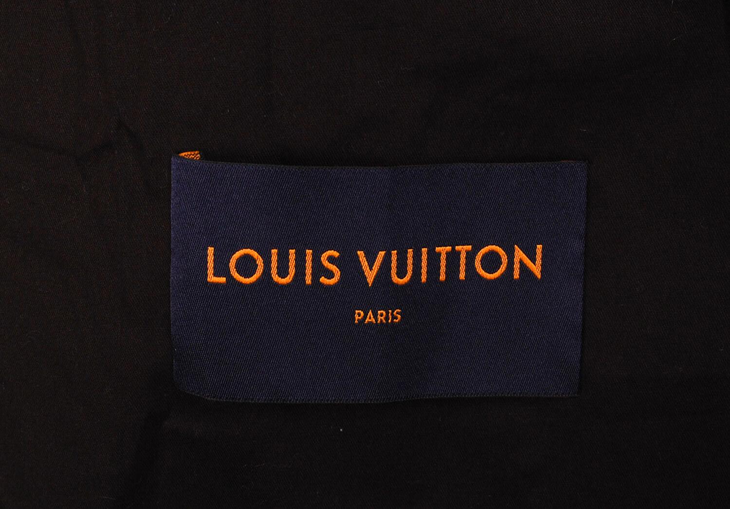 Black New Louis Vuitton Men Denim Hoodie Bomber Jacket Size 46IT(M/L) For Sale