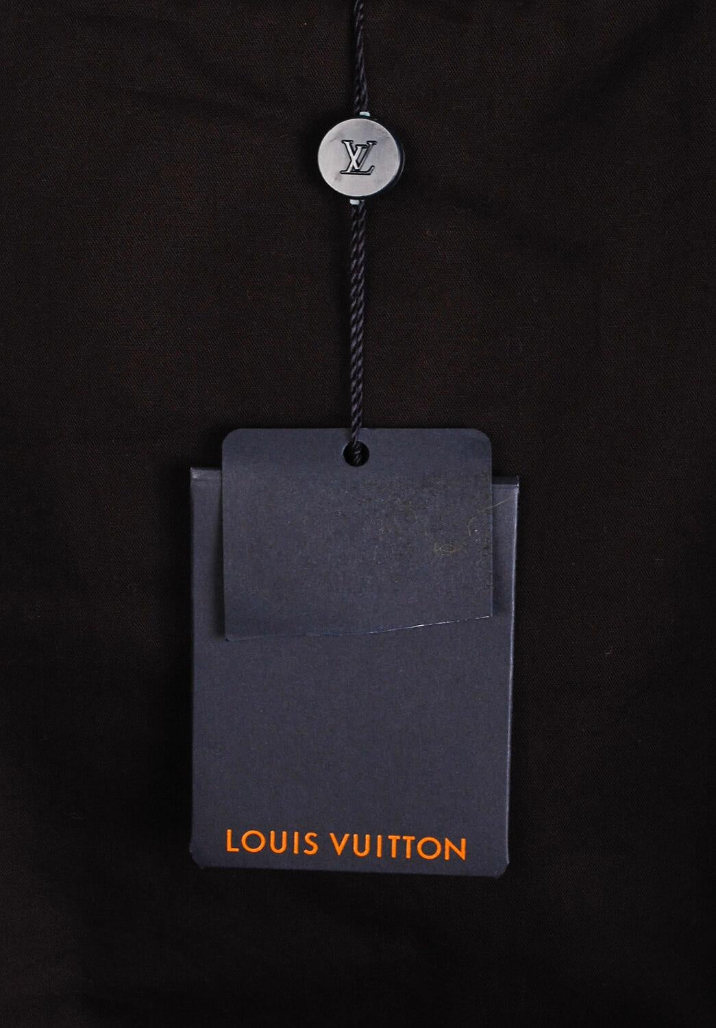 New Louis Vuitton Men Denim Hoodie Bomber Jacket Size 46IT(M/L) In New Condition For Sale In Kaunas, LT