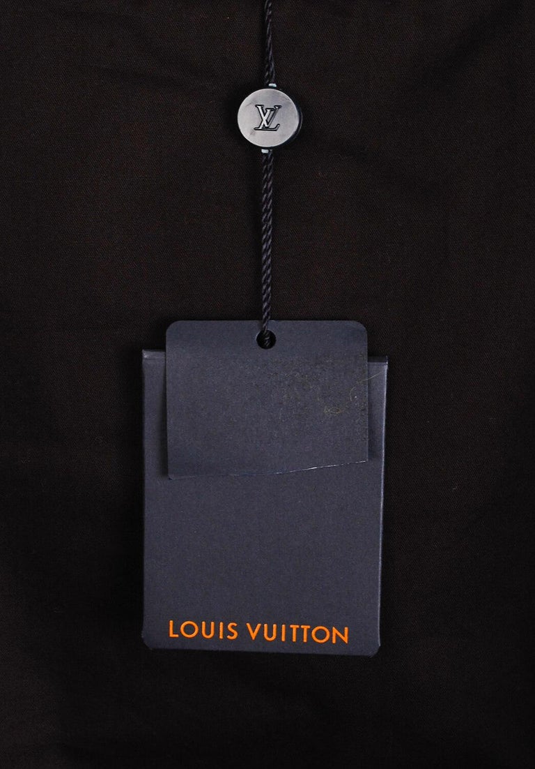 New Louis Vuitton Men Denim Hoodie Bomber Jacket Size 46IT(M/L)