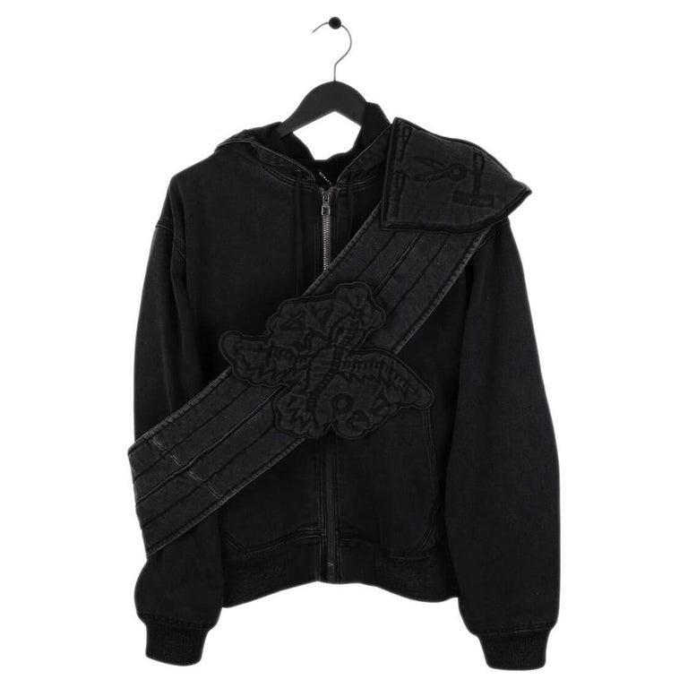 New Louis Vuitton Men Denim Hoodie Bomber Jacket Size 46IT(M/L) For Sale at  1stDibs