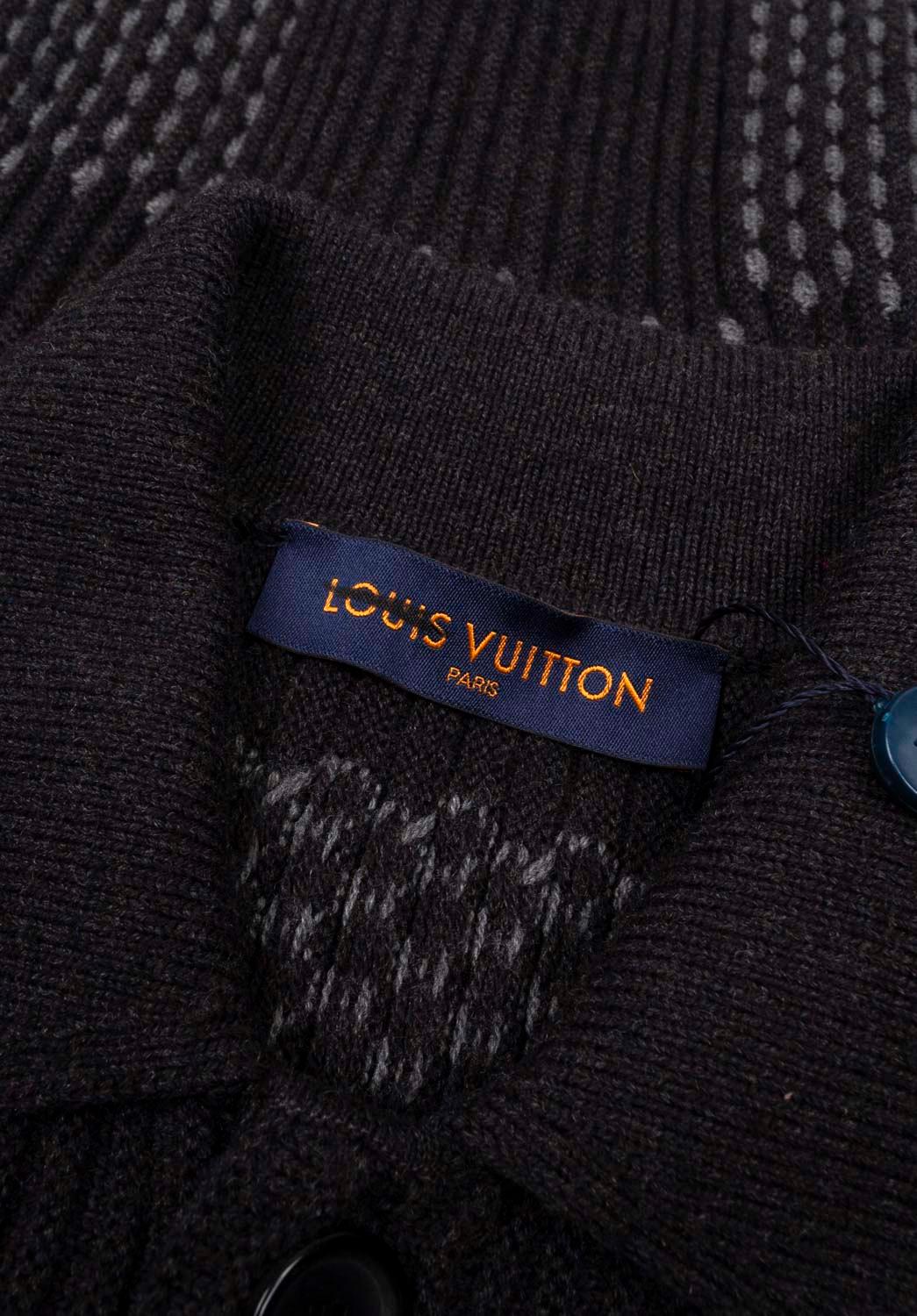 New Louis Vuitton Men Sweater Nigo Cardigan Size M, S1206 en vente 1