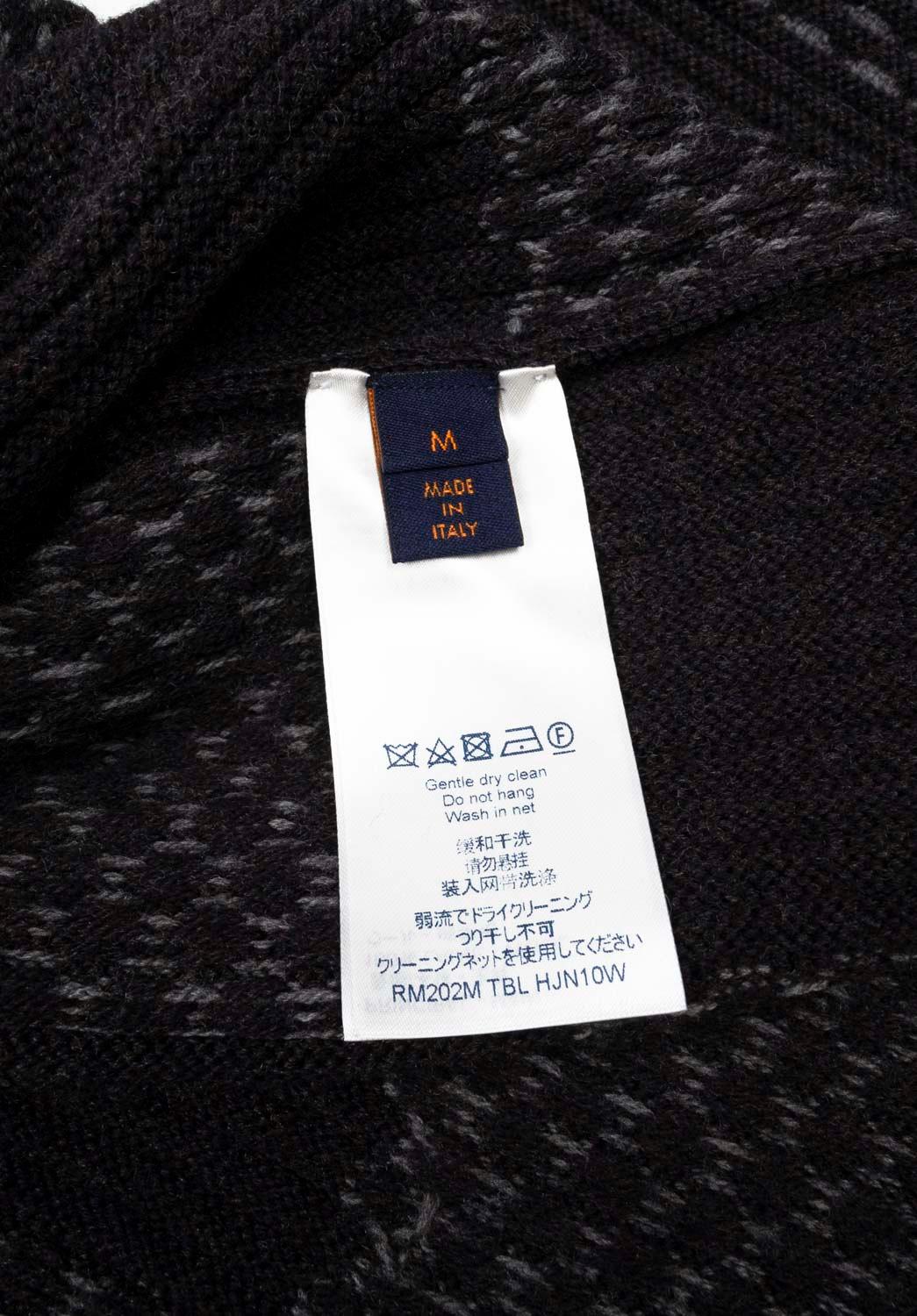 New Louis Vuitton Men Sweater Nigo Cardigan Size M, S1206 en vente 2
