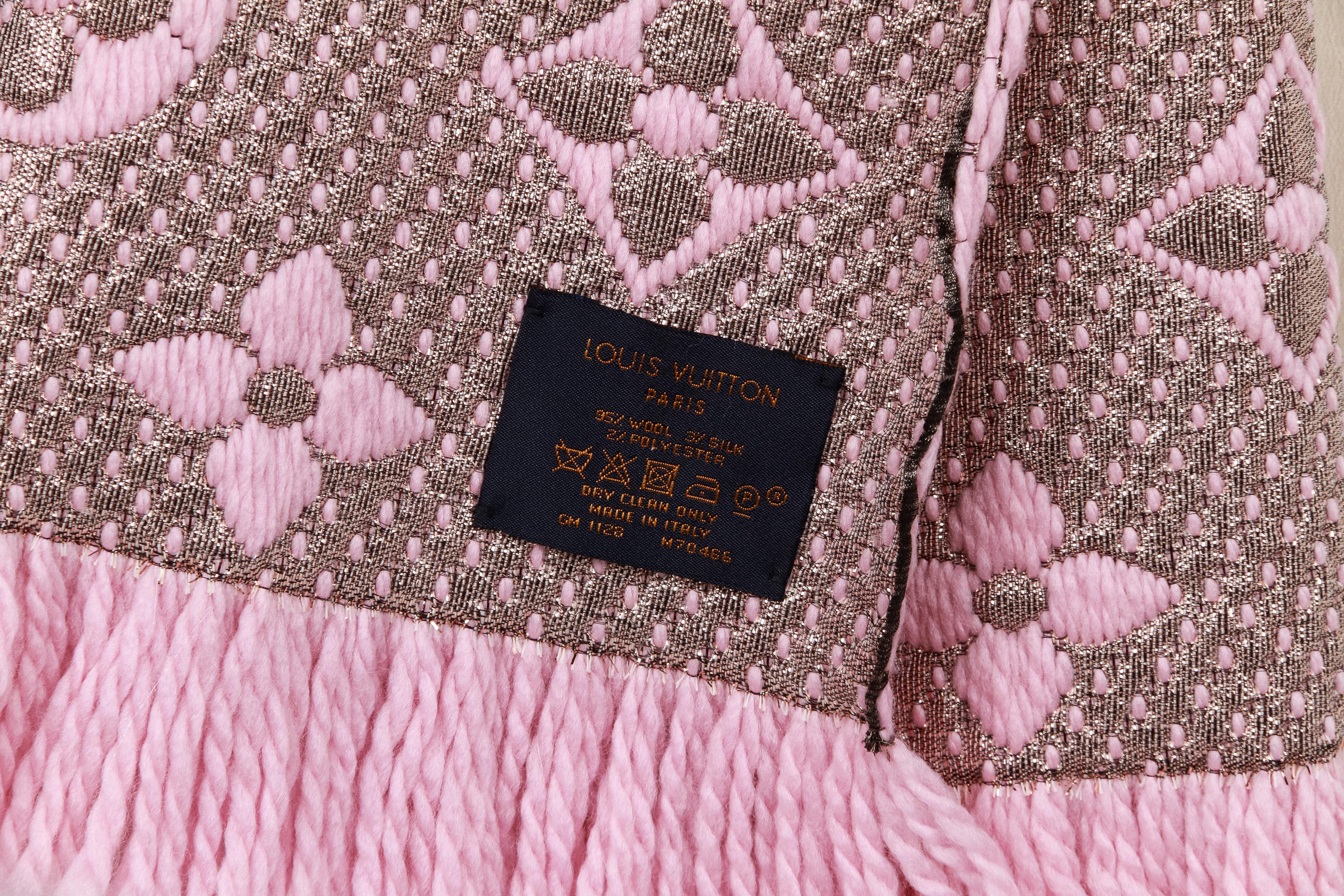 pink louis vuitton scarf