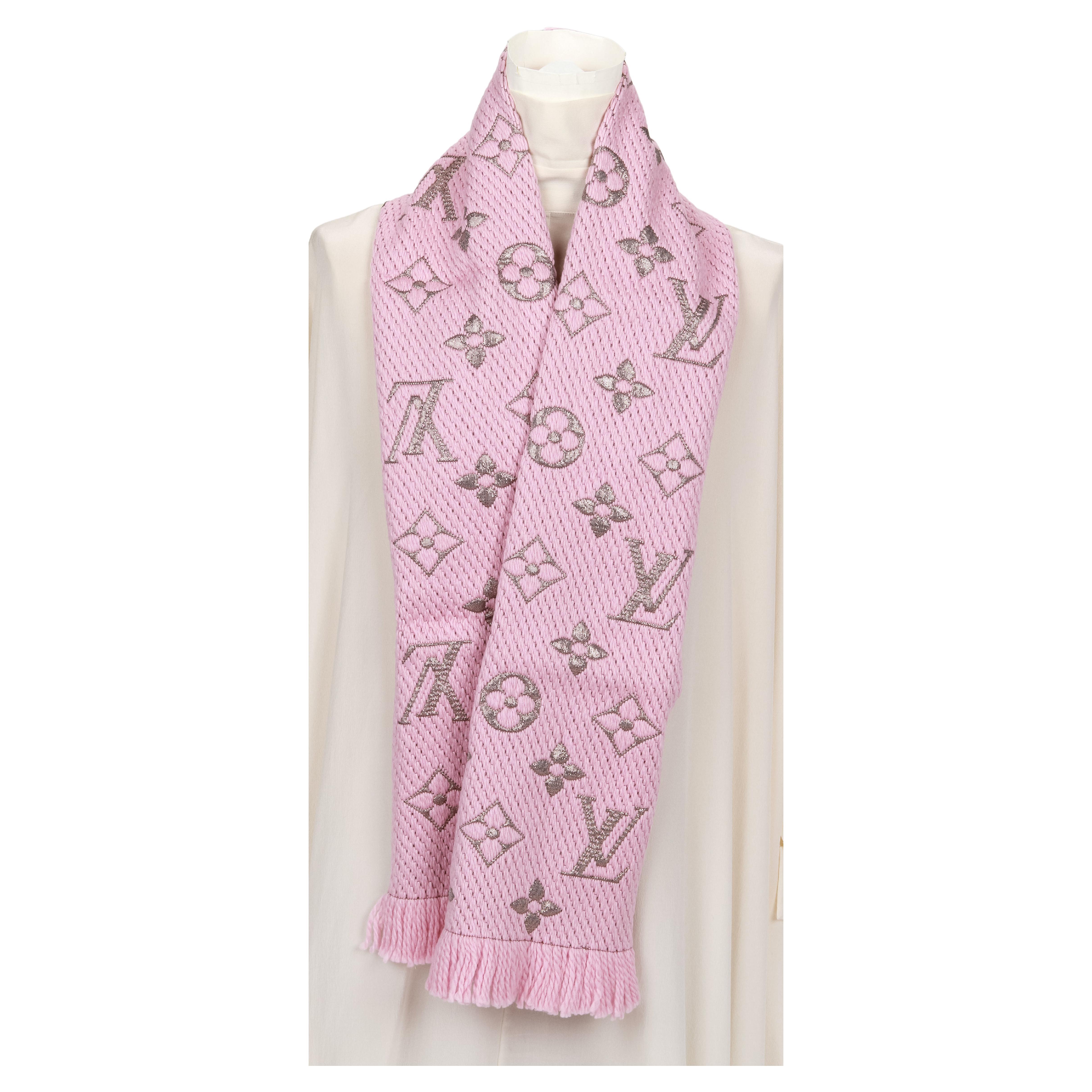 Louis Vuitton LOUIS VUITTON Carre All The Straps M76653 Scarf 100% Silk  Rose Pink