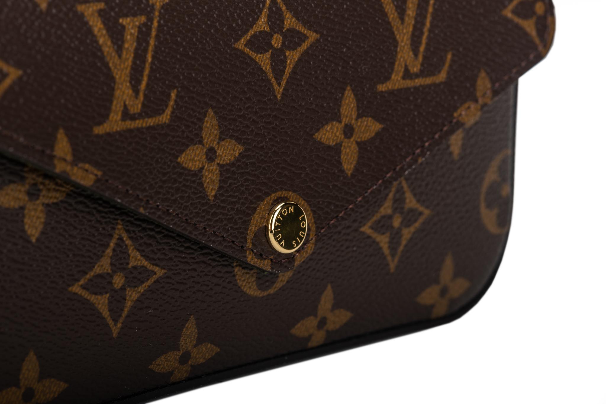 Neu Louis Vuitton Monogram Mini Felicie Multi Tasche im Angebot 5