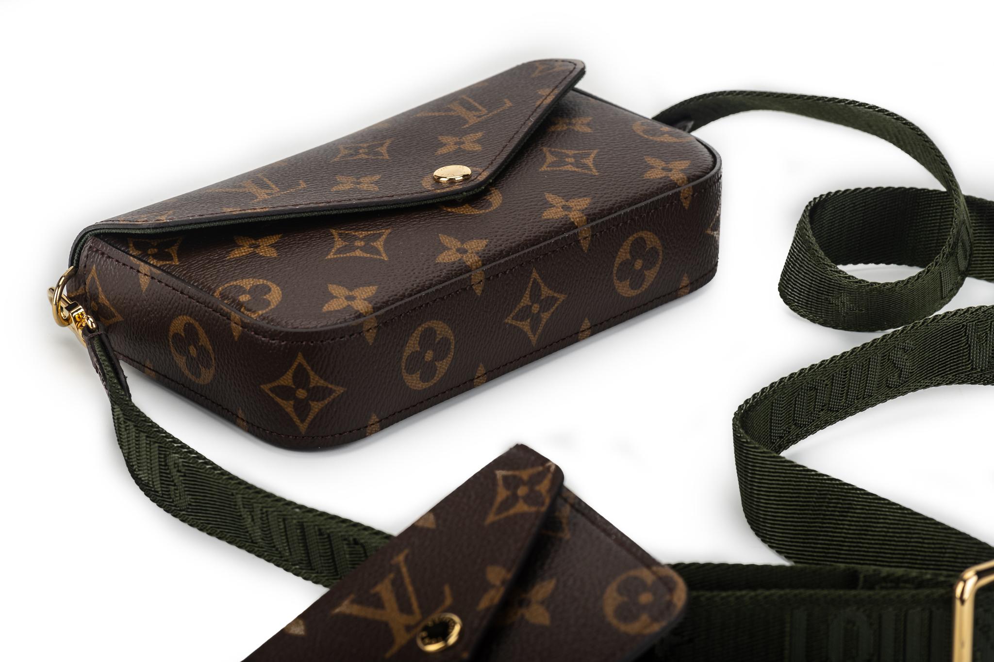 Black New Louis Vuitton Monogram Mini Felicie Multi Bag For Sale