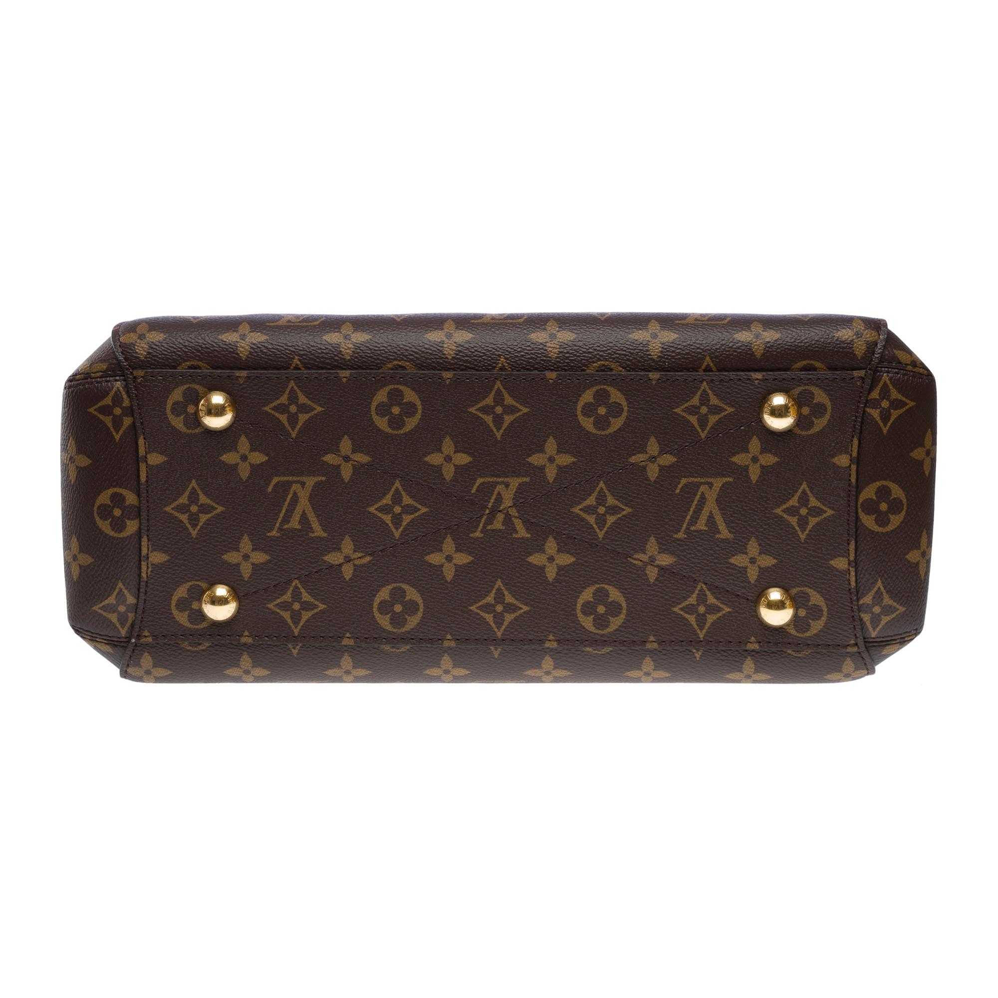New Louis Vuitton Montaigne MM handbag strap in brown monogram canvas, GHW For Sale 5
